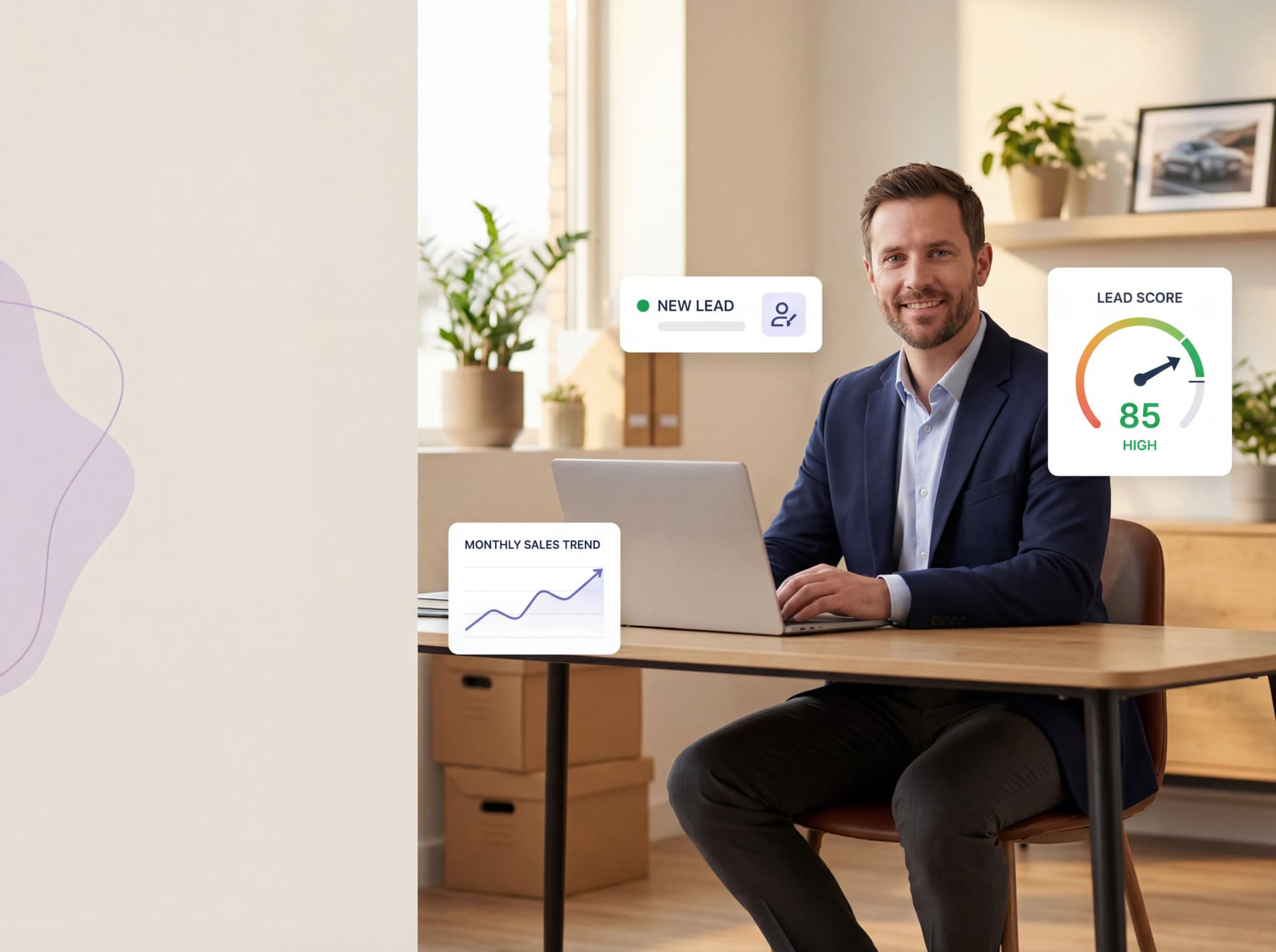 Dealership manager using FinalGear.ai lead nurture