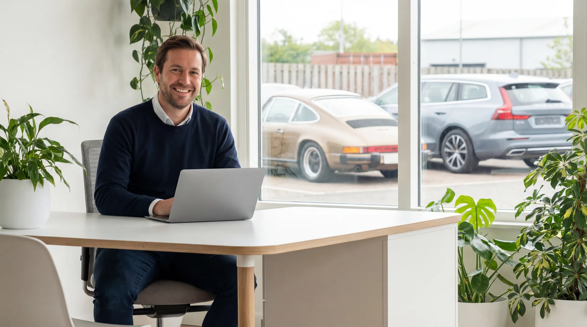 Independent dealer at work